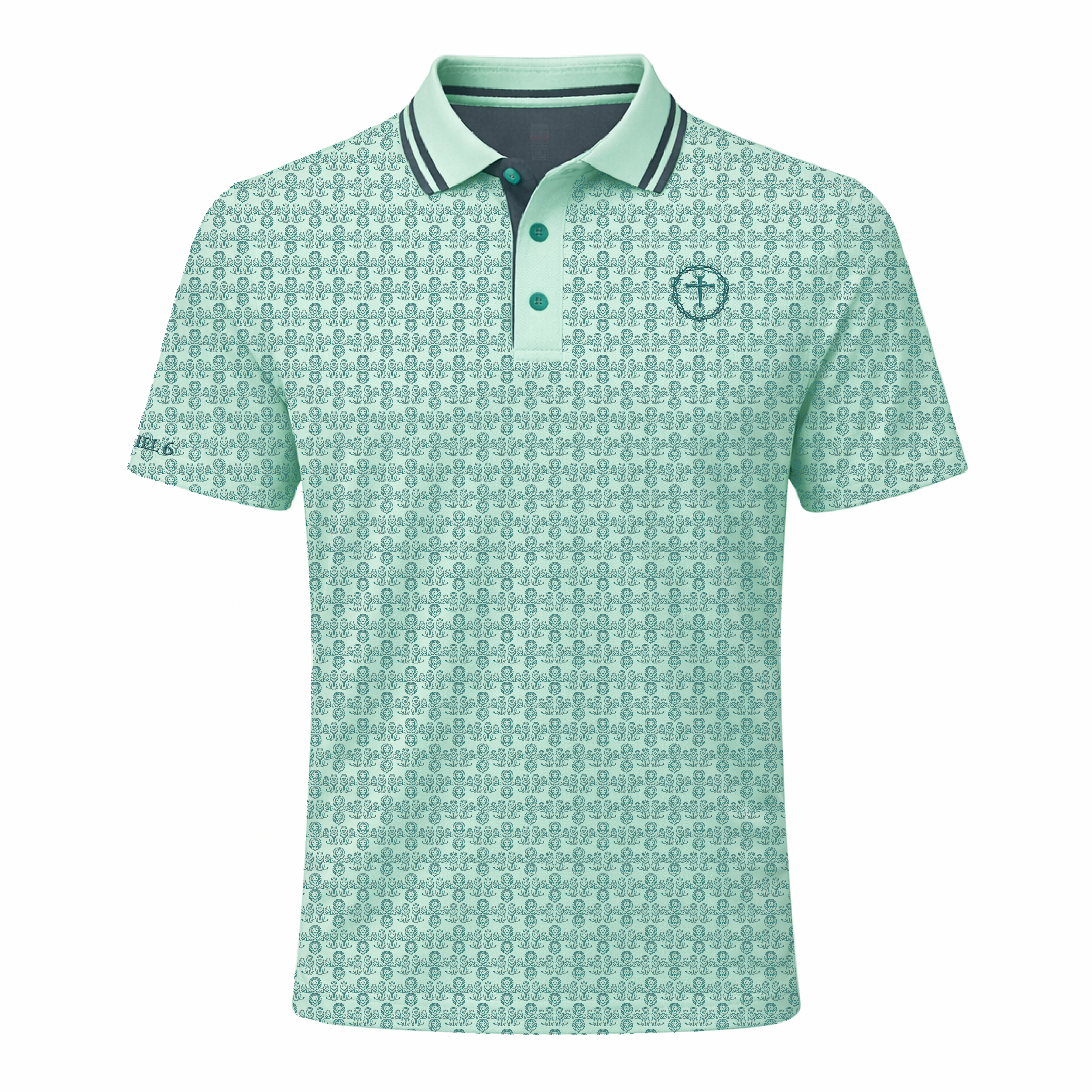 'Daniel in the Lion's Den' - Micropattern Polo