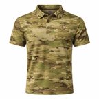 'Psalm 144' - Embroidered Camo Polo