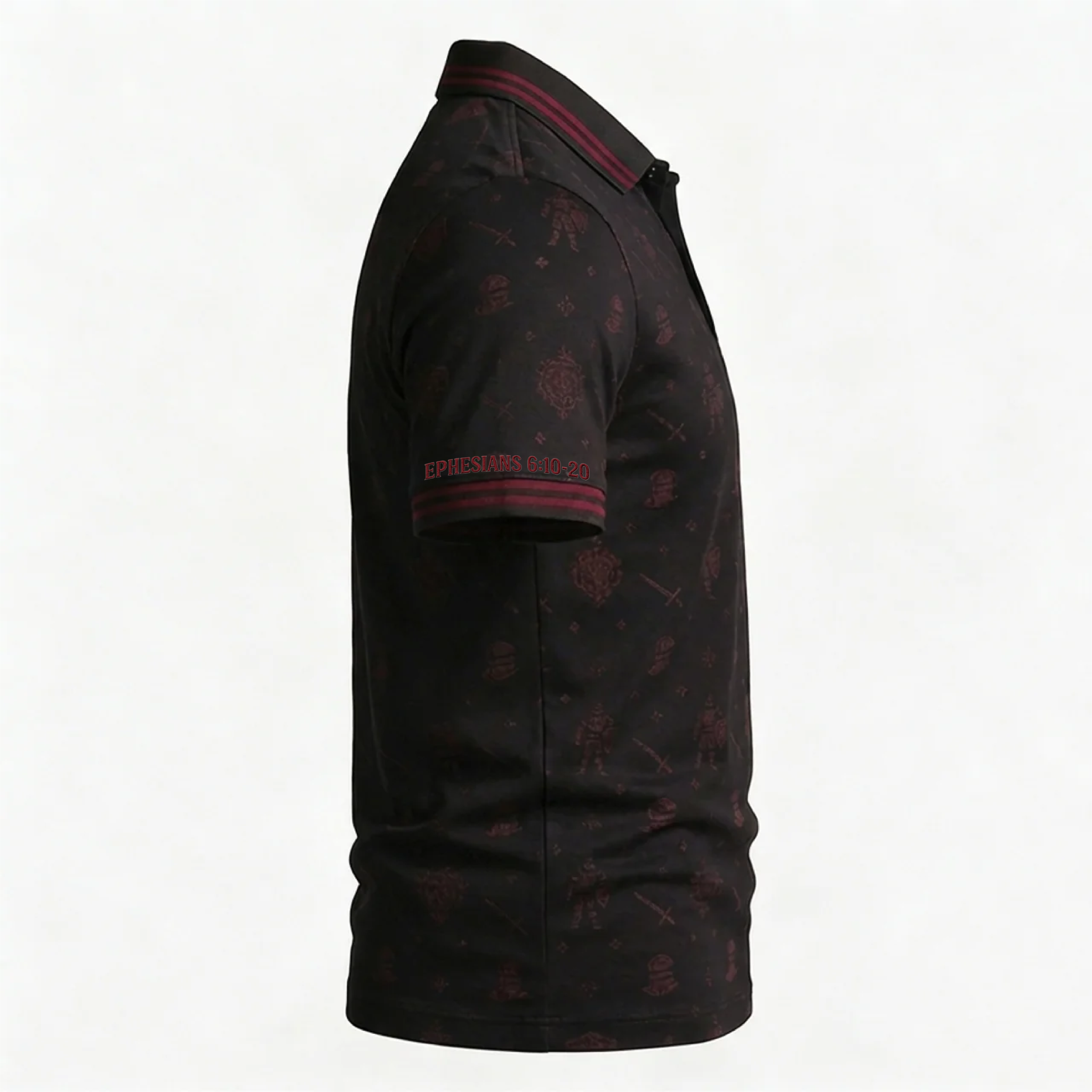 Red Armor of God - Embroidered Polo