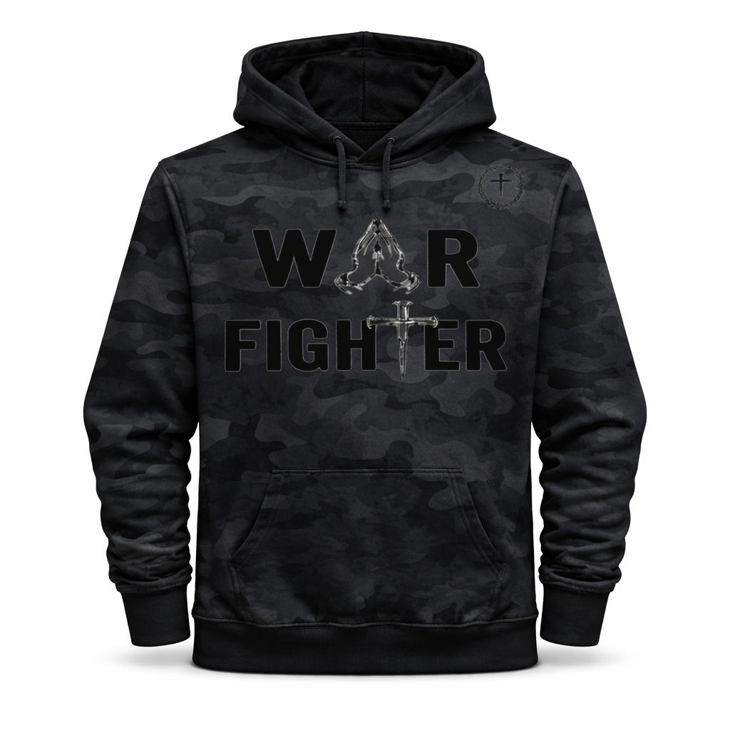 WAR FIGHTER - Blackout Camo Hoodie