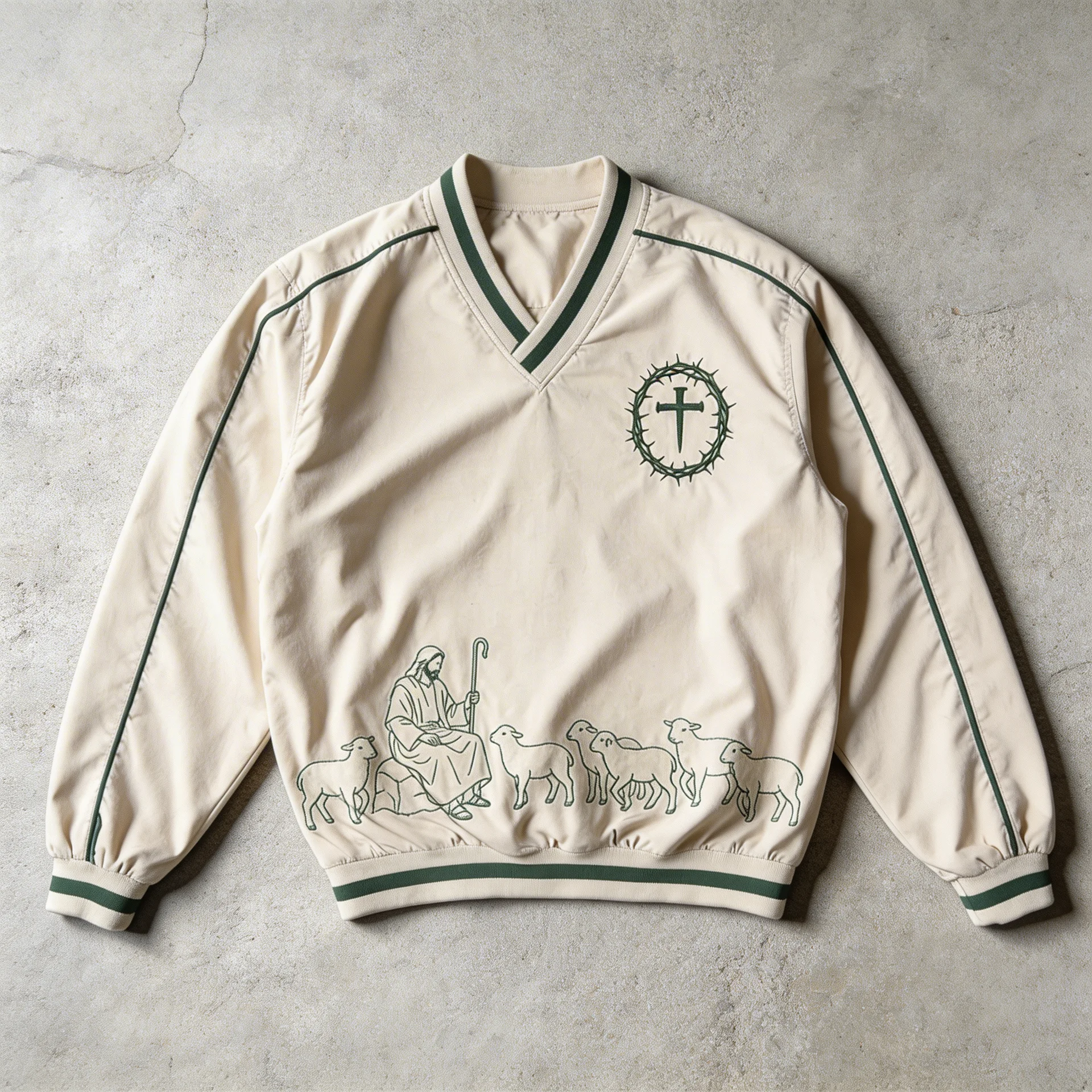 Shepherd’s Calling – Embroidered Faith Windbreaker