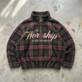 Worship – Plaid Quarter-Zip Pullover