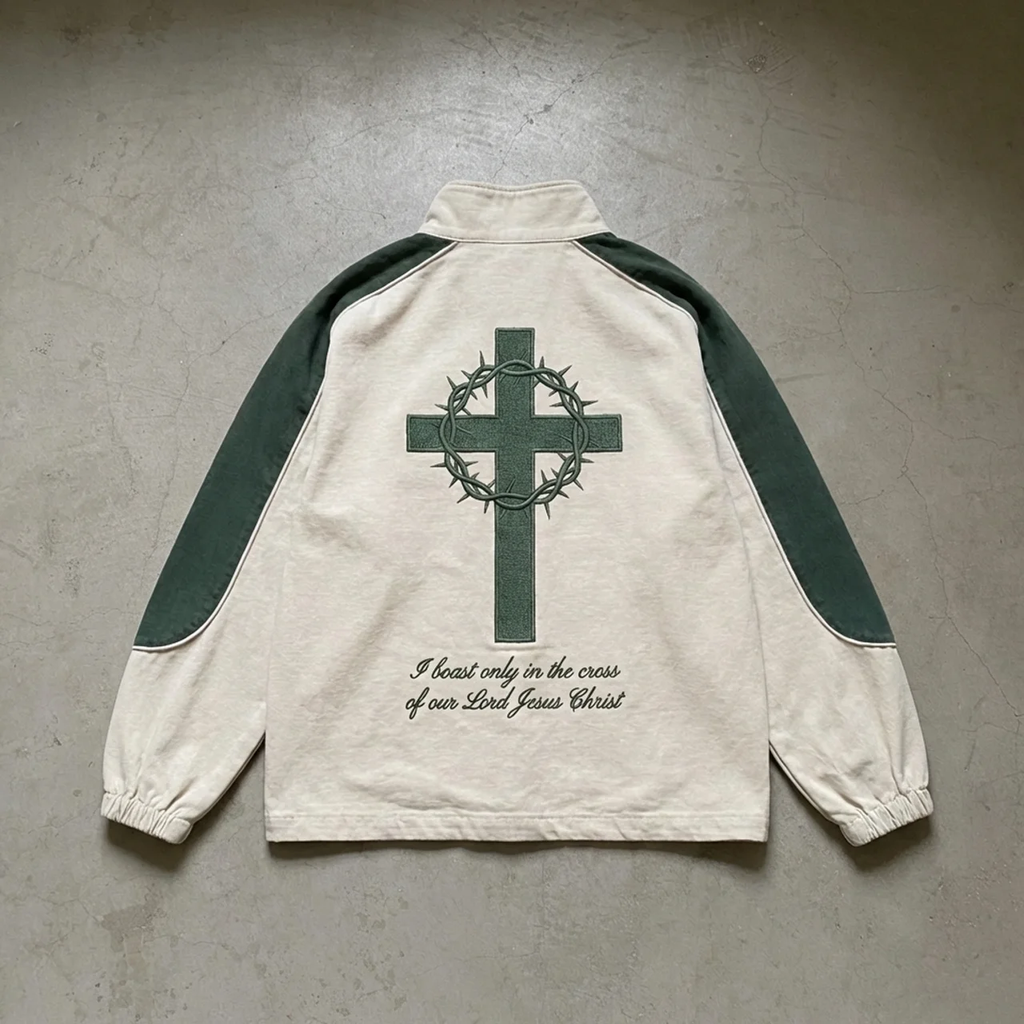 Holy Ground – Cross Crest Quarter Zip